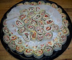 Hi-rollers (cut wraps) from the Gristmill Bakery and Deli