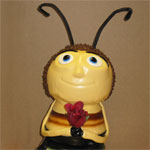 Barry Bee Benson three-dimensioanl cake in rolled fondant