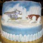 Golden Compass Cake
