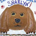 Chocolate puppy cake
