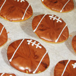 Football cookie cutouts