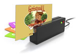 Giftcard in card reader.