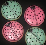 Ladybug cookie cutouts