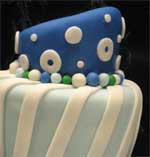 Rolled fondant mad hatter cake.