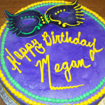 Mardi Gras Masquerade Cake
