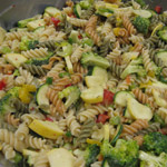 Fresh home-made past salad