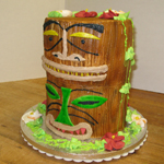 Tiki totem cake