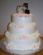 All you need is salt, pepper and love for this adorable little wedding cake.
