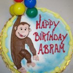 Curious George Cake