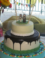 Quirky wedding cake